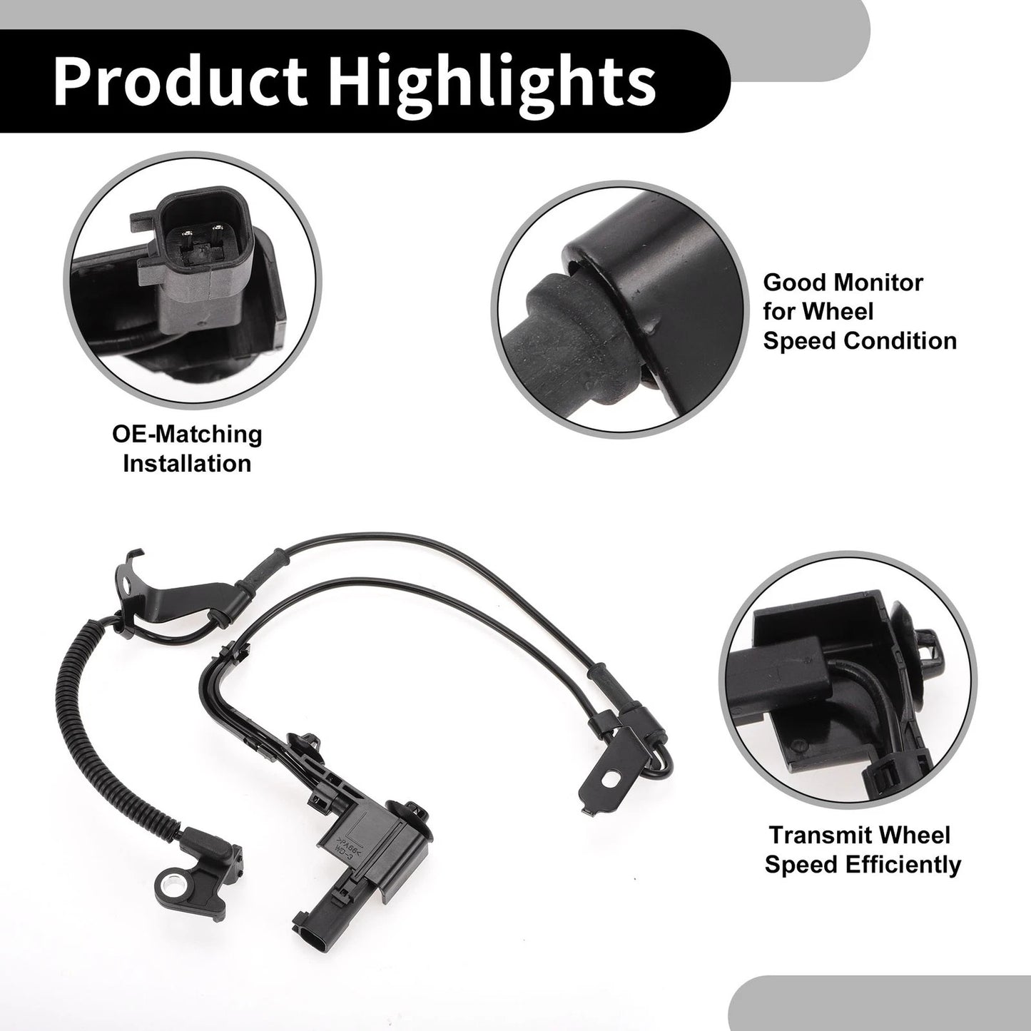 ABS Wheel Speed Sensor Front Left for Ford Fusion (2007-2011)