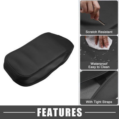 Black Armrest Seat Box Cover for Nissan Sentra (2013-2019)