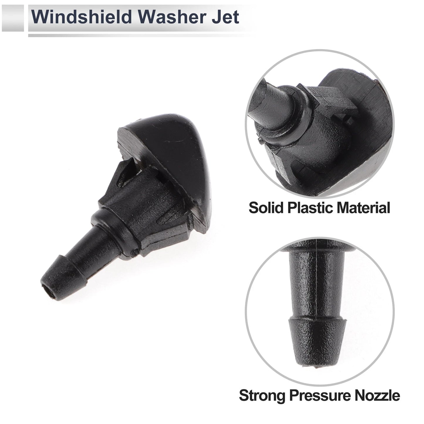 Washer Nozzle & 6 x Hose Connectors for Honda (No.76810SWAE01)