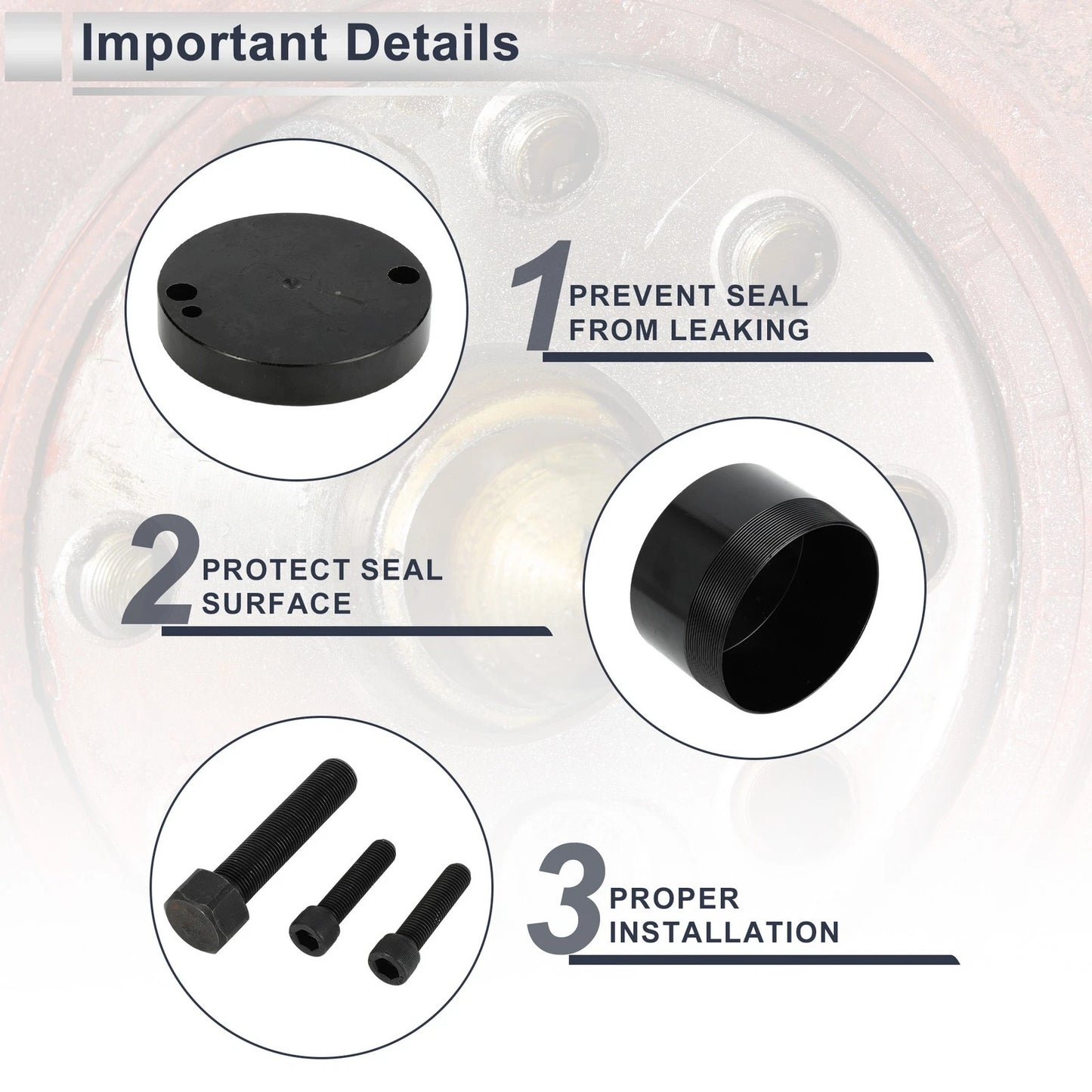 Crankshaft Seal Remover Tool for Ford Super Duty F250 F350 (2011-2021)
