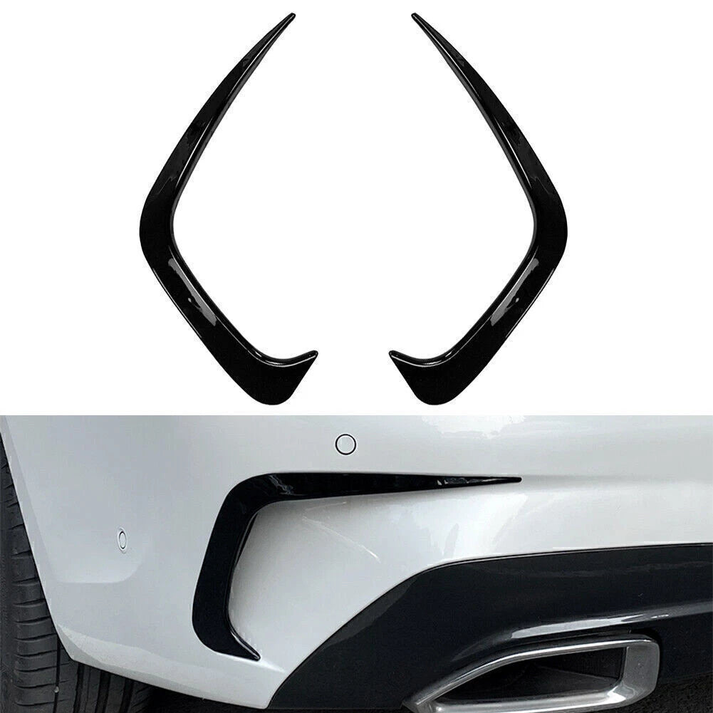 Gloss Black Rear Fog Light Eyebrow Cover Trim for BMW 3 Series (2019-2020)
