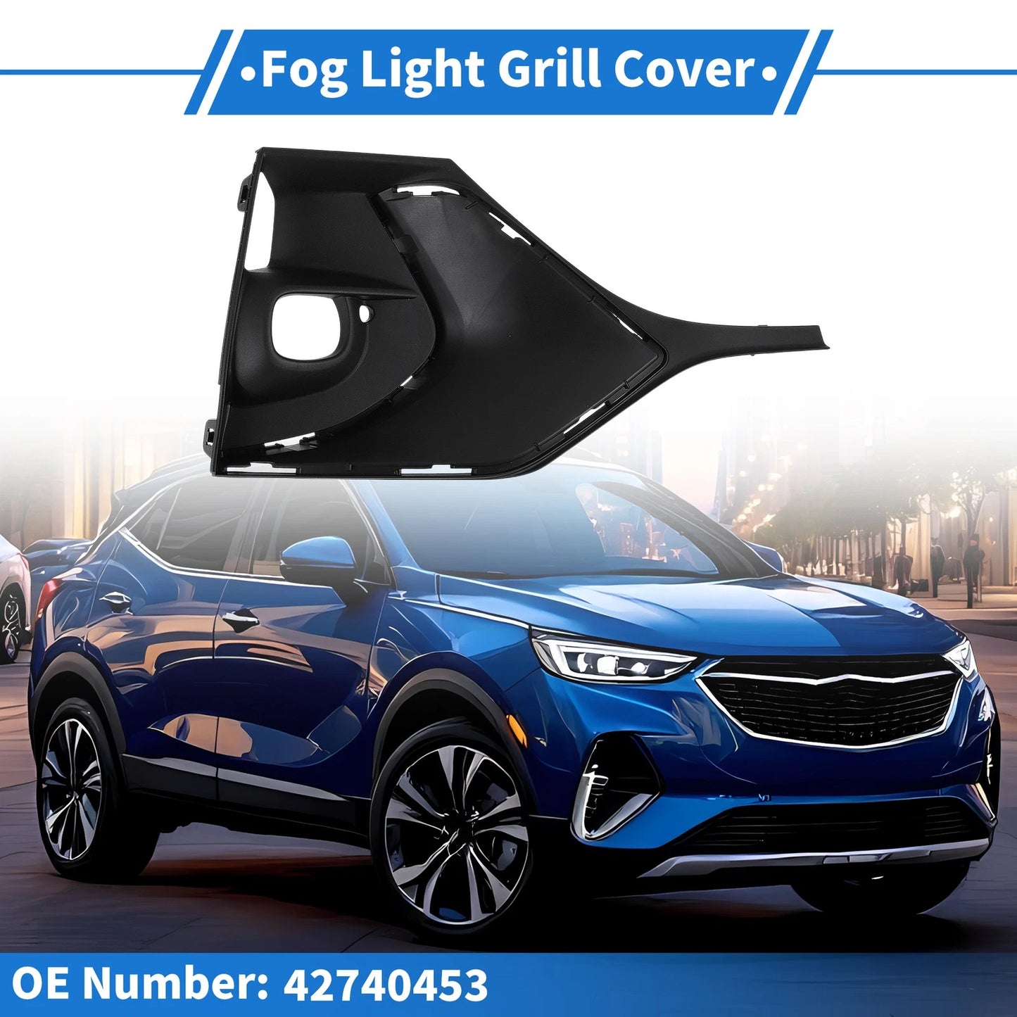 1 Pc Car Front Right Fog Light Grill for Buick Encore GX (2020–2023)