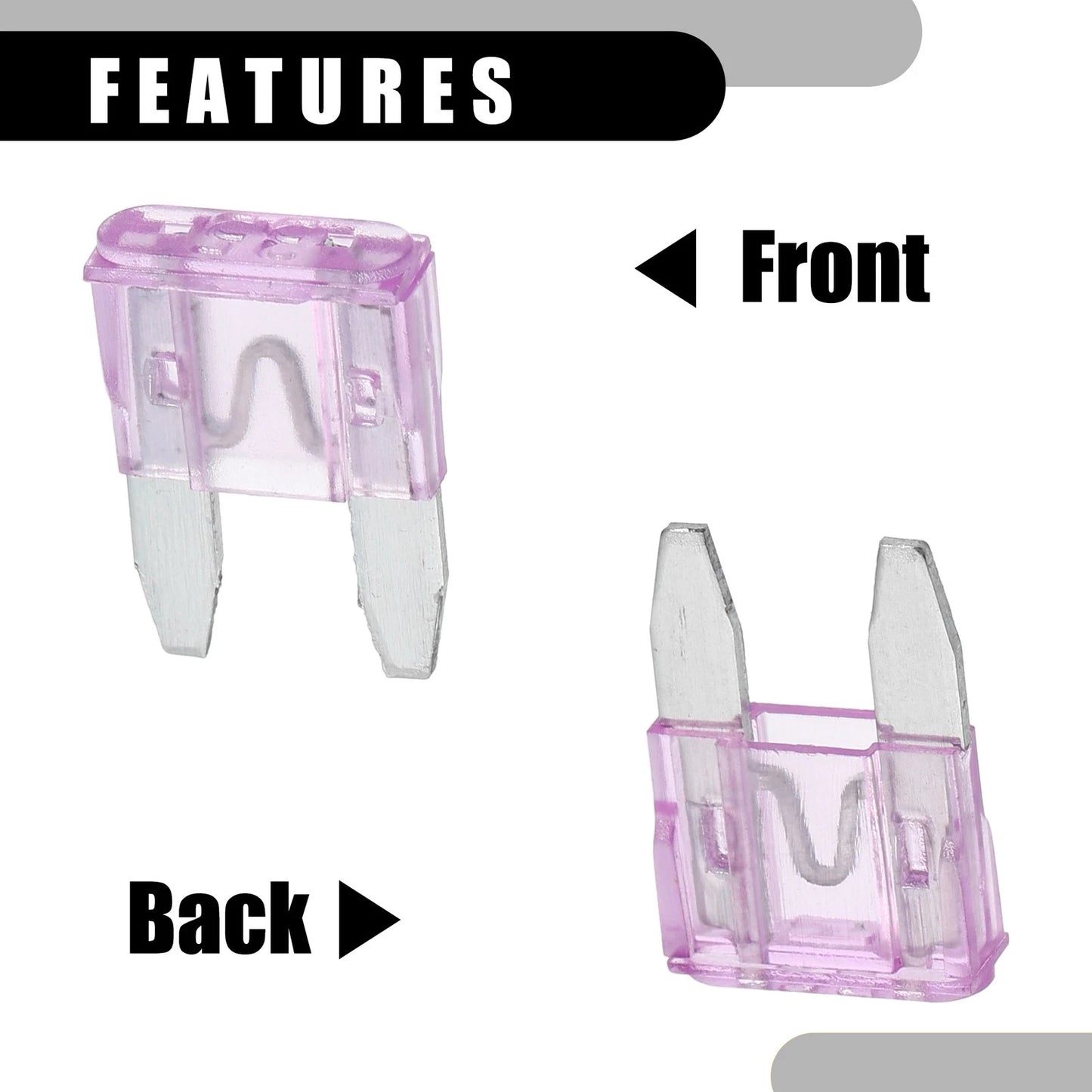 50 Pcs Mini 35AMP APM/ATM Blade Fuses for Car