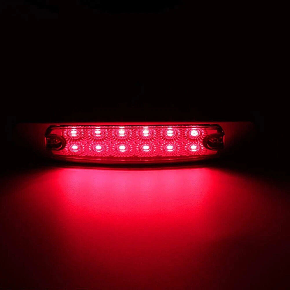 1 Red LED Sealed Side Marker Clearance Lights for Truck Trailer (12V)