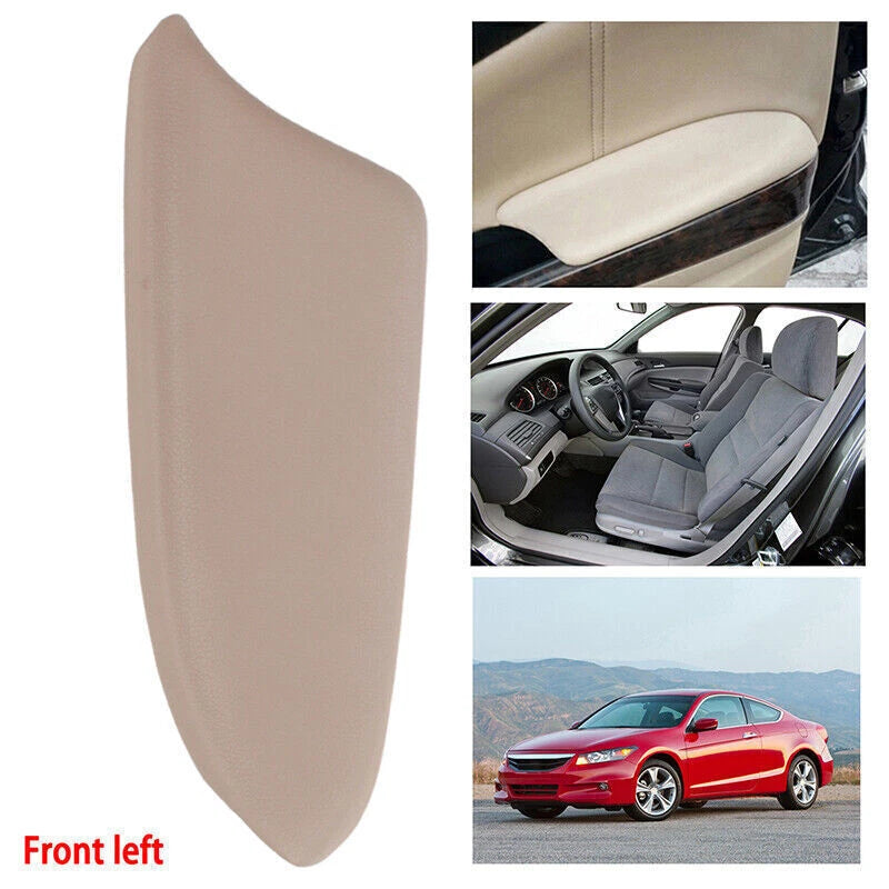 Left Front Door Panel Armrest Cover Beige & Tan for Honda Accord (2008-2012)