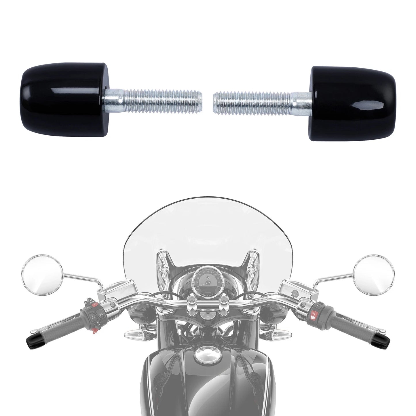 Handlebar Vibration Absorber Caps for BMW R18 (2021-2023)