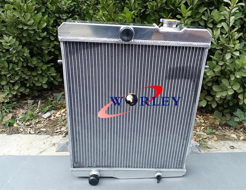 56mm Aluminum Radiator + Fan for Triumph TR4A (1965-1967)