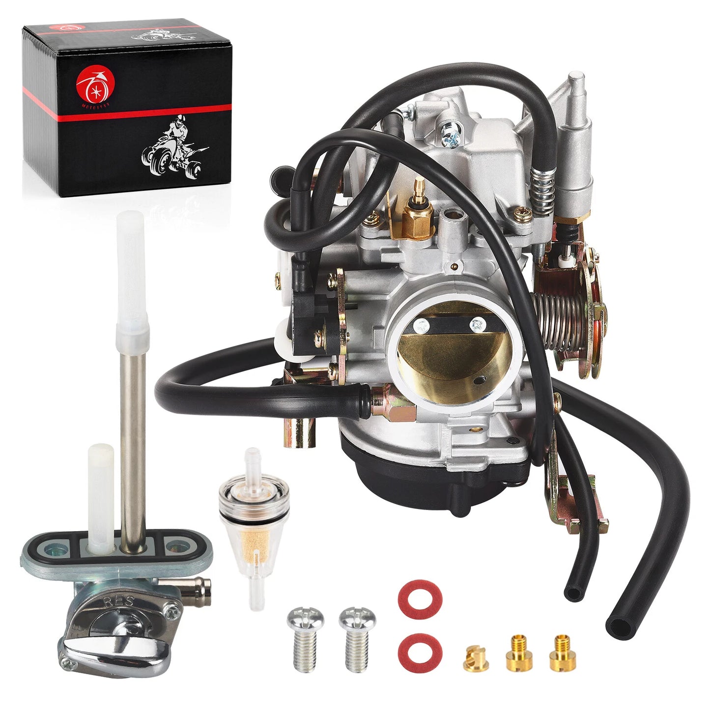 Carburetor & Fuel Valve Petcock for Yamaha Road Star 1700 XV1700 (2004–2007)