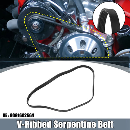 V-Ribbed Serpentine Drive Belt for Toyota Corolla (2011–2013)