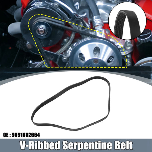 V-Ribbed Serpentine Drive Belt for Toyota Corolla (2011–2013)