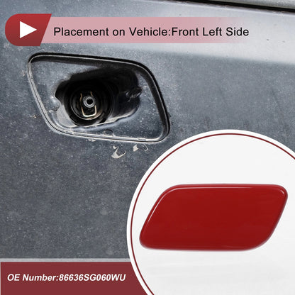 Front Left Washer Nozzle Cover for Subaru Forester 2013-2015 Red