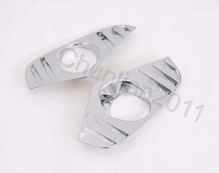 Front Fog Light Cover Trim for 2019-2023 Toyota RAV4 ABS Chrome 2 x Pieces