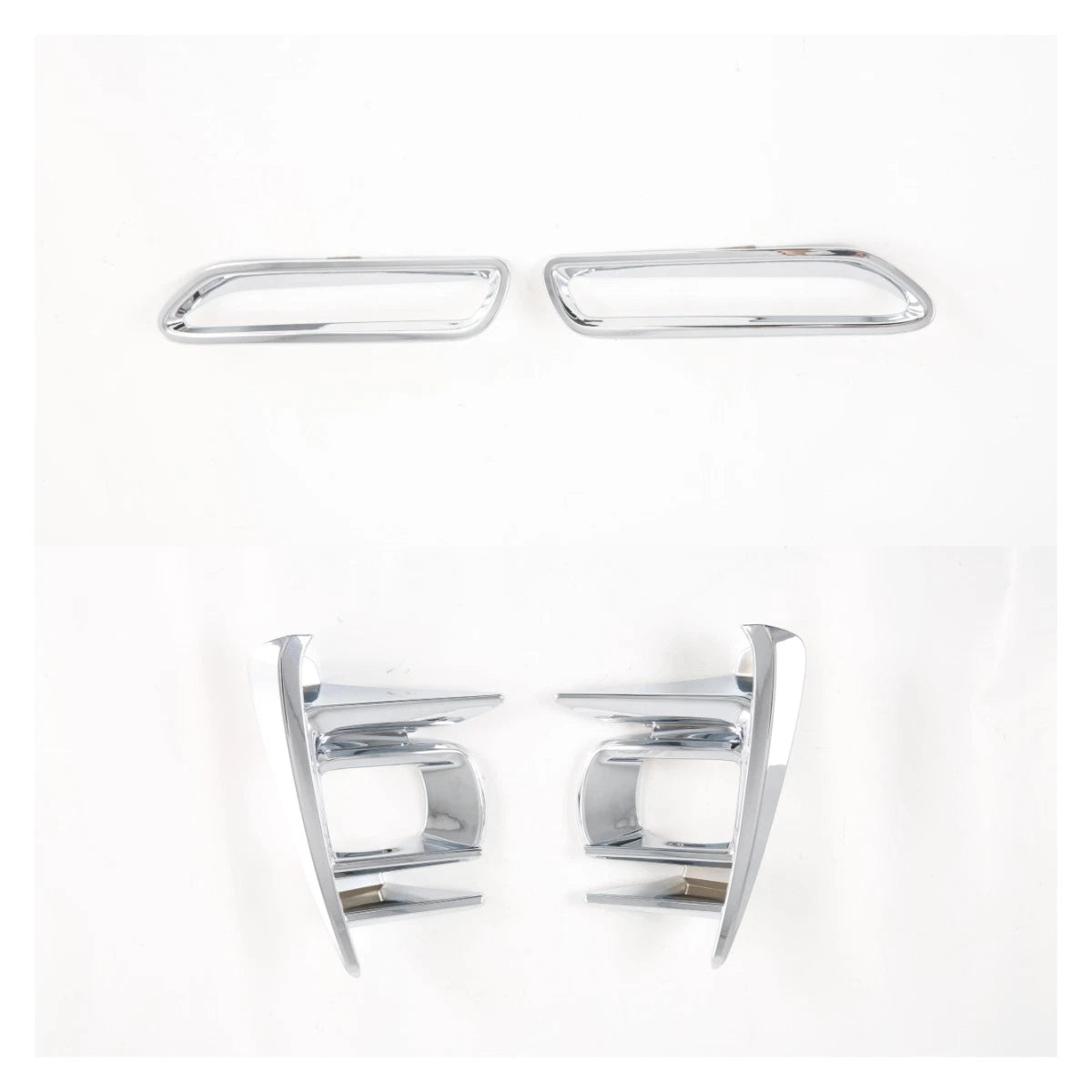 Fog Light Frame Lid Chrome Set Cover Trim for Toyota Sienna (2018-2020)