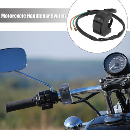 Handlebar Switch / 7/8" / Headlight Toggle for Motorcycle