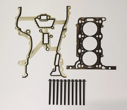 2 x Head Gasket & Bolts, Timing Cover Gasket for Corsa C 1.0 A10XEP