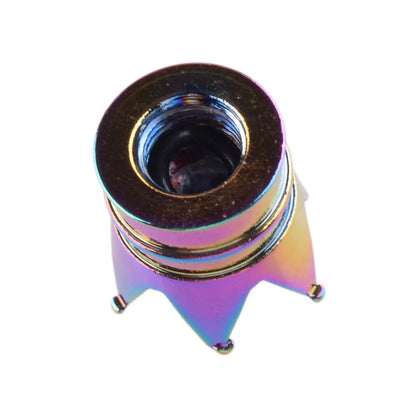 Multi Color Aluminum Crown Wheel Tire Valve Stem Caps for Car