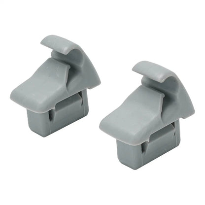 Sun Visor Holder Clips Grey for Mitsubishi Lancer, Outlander, ASX