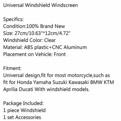 Windshield Deflector for Yamaha, Honda (2010-2023)