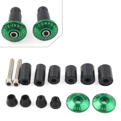 CNC 7/8" Handlebar End Weights Grips Cap Plugs for Dirt Bike Motor Green