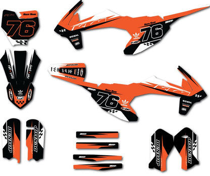 KTM 50 Full Custom Graphics Decals for 2016-2023