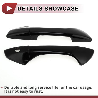 Car Door Handle Cover Set for Honda Accord (2008-2012) - Gloss Black ABS