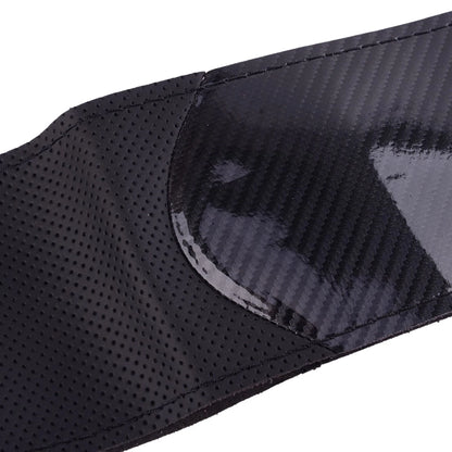 38cm Steering Wheel Cover for Car - Glossy Carbon Fiber Look