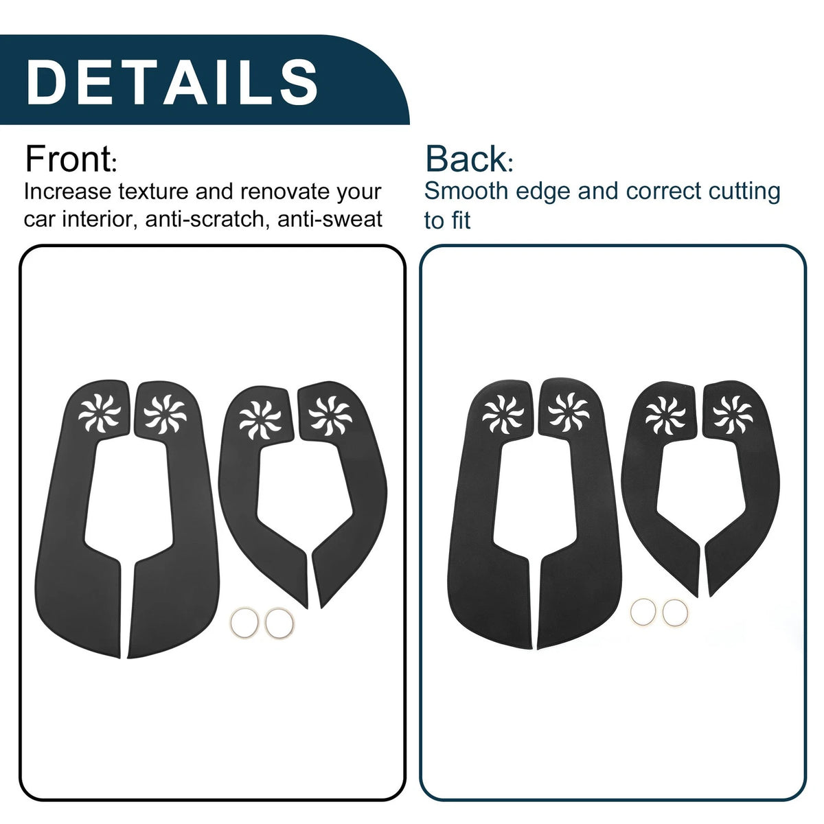 Car Door Anti Kick Pad Sticker Protector for Subaru Outback (2010-2014)