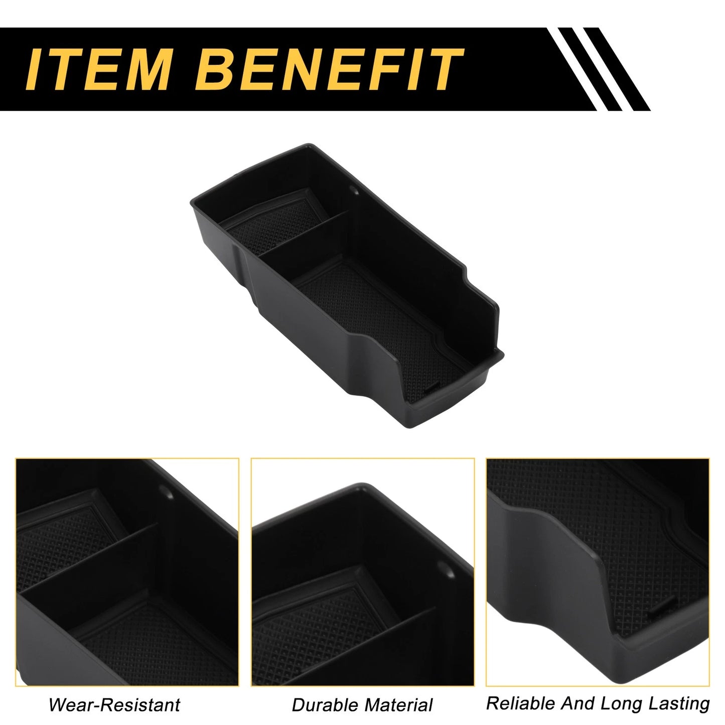 Center Console Armrest Organizer Tray for Peugeot 208 (2019-2023)
