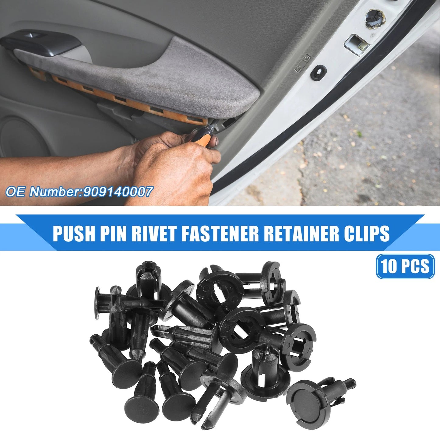 10 x Car Push Pin Rivet Fastener Clips for Subaru Ascent (2019-2021)