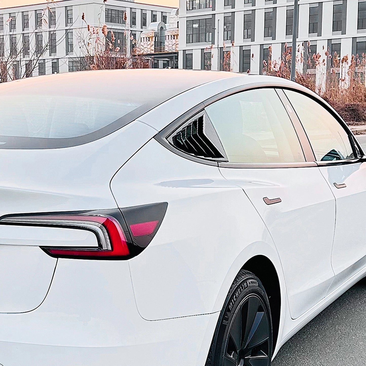 Rear Side Window Louver Cover for Tesla Model 3 (2017-2023)