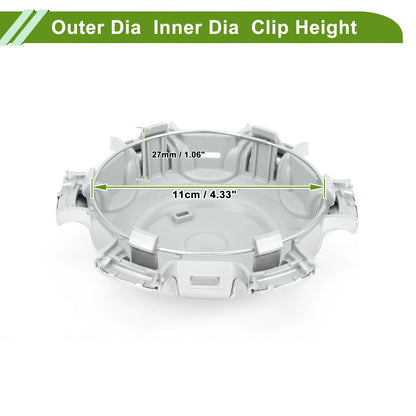 Wheel Center Cap for Toyota 4Runner (2003-2023) Silver Plastic 1 Pc