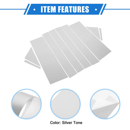 10 x Pillar Door Window Trim Covers for Chrysler Town & Country - Silver Tone
