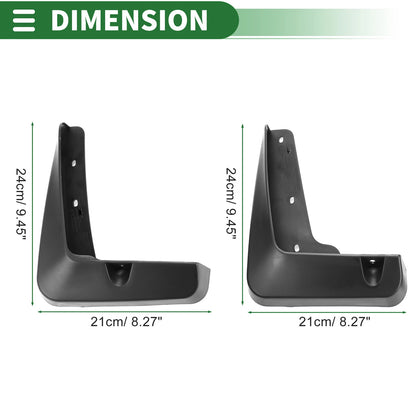 Mud Flap Splash Guards 1 Set for Lexus ES350 Sedan (2013-2018)