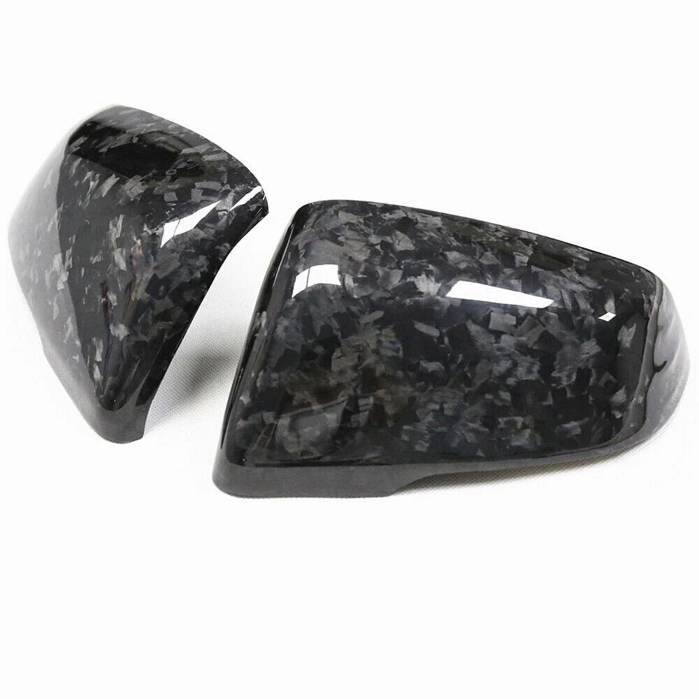 2 x Forged Carbon Rear Side Mirror Covers for Toyota Supra (2018-2020)