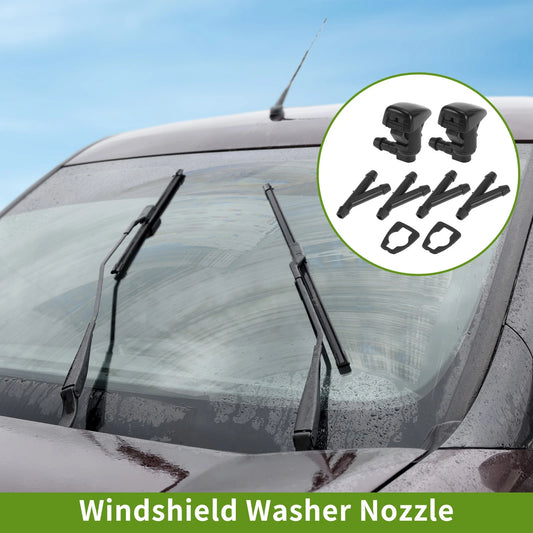 1 Set Windshield Washer Nozzle With Hose Connector for Chevrolet