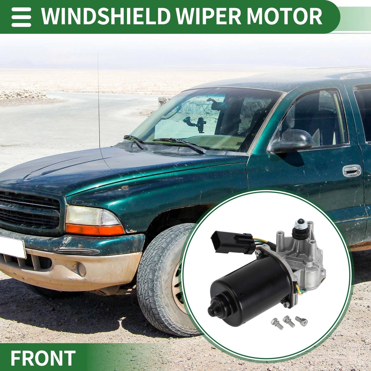 Windshield Wiper Motor for Dodge Dakota 1997-2010 (2 x Motors)