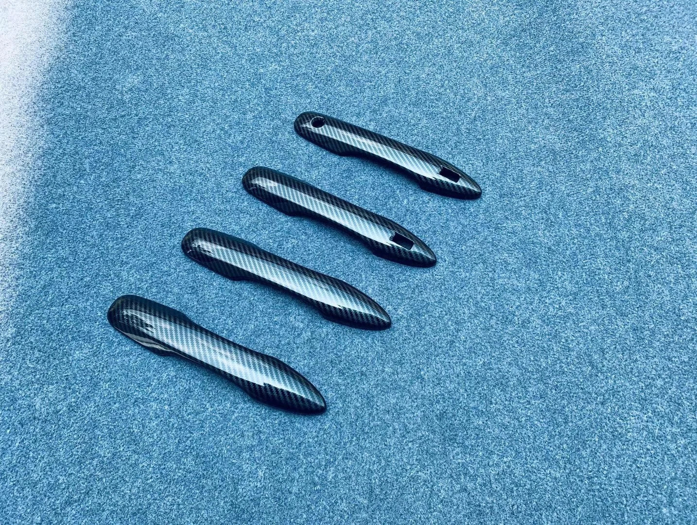 Door Handle Smartkey Cover Trim for 2020-2023 Toyota Corolla Cross ABS Fiber
