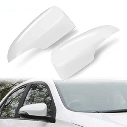 White Side Mirror Covers Caps Pair for Toyota Corolla (2014-2018)