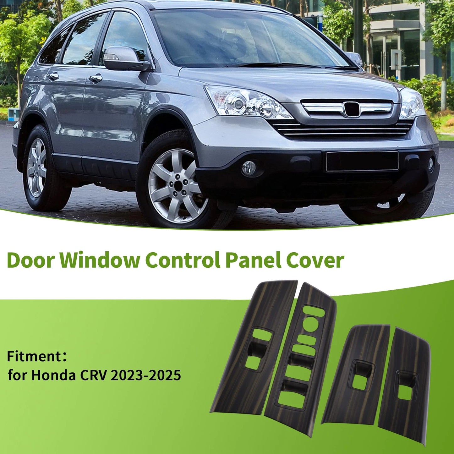4Pcs Window Switch Bezel Covers for Honda CR-V (2023-2025)