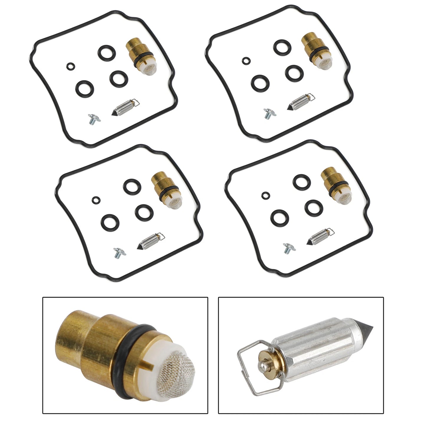 4X Carburetor Repair Kit for Yamaha FZR400 (1WG) R/RR (1988-1990)
