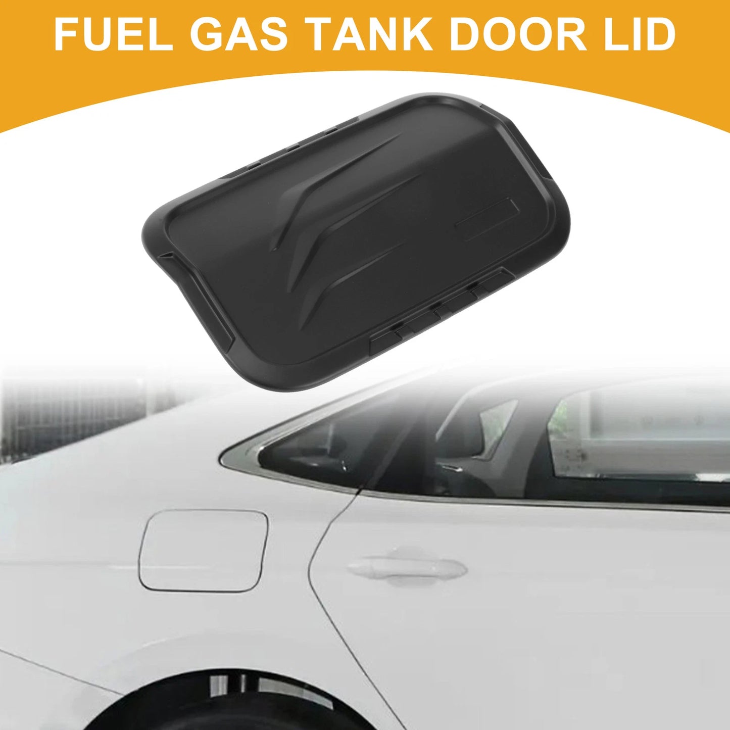 Fuel Tank Door Cap for Toyota Prado (2024-2025) Matte Black Cover