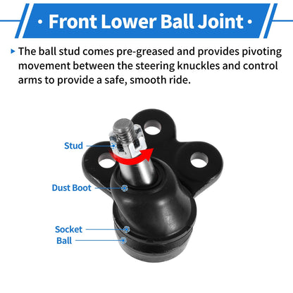 Front Lower Ball Joints for Chevrolet Equinox (2010-2017)