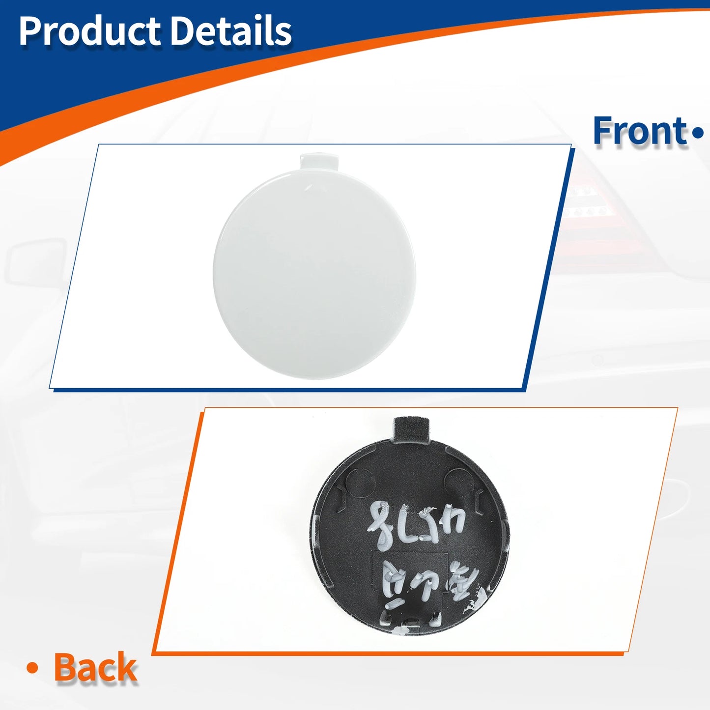 Front Tow Hook Cover for BMW 1 Series F20 (2012-2019) - Pure White