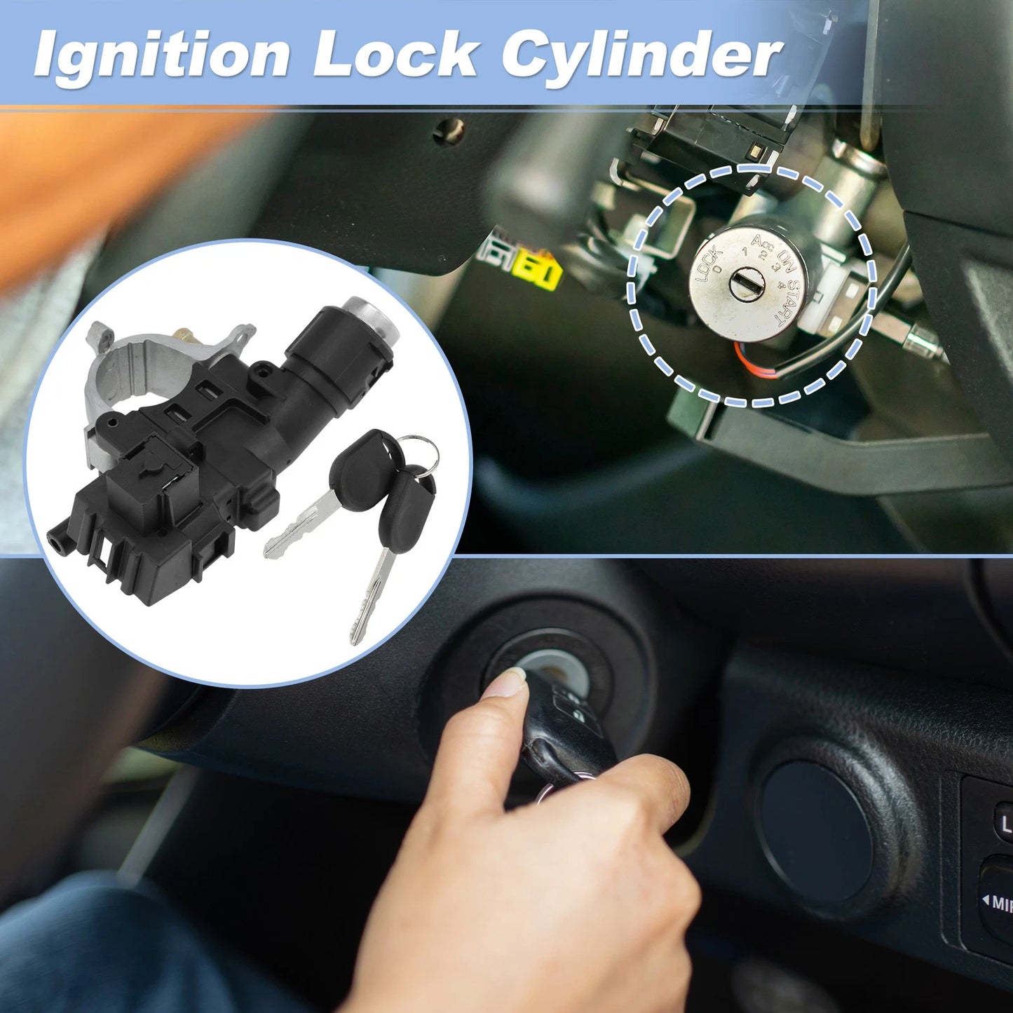 Ignition Lock Cylinder for Ford Escape 2008-2012 w/ 2 Keys
