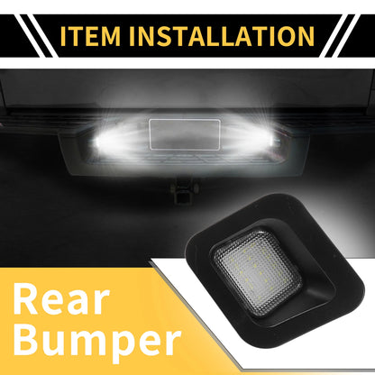 2 x License Plate Lights for Dodge Ram 1500 2500 3500 (2010-2023)