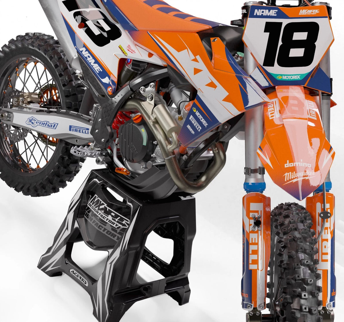 KTM SXF 450 Brixton Style Decal Kit Stickers (2023-2024)