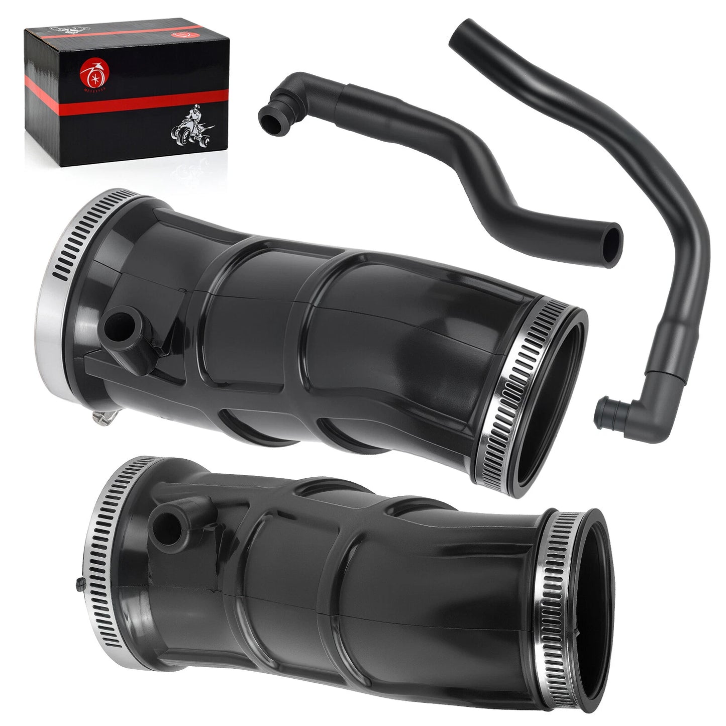 2 x Air Box Intake Tube w/Elbow PIPE for Yamaha Raptor YFM 660R (2001–2005)