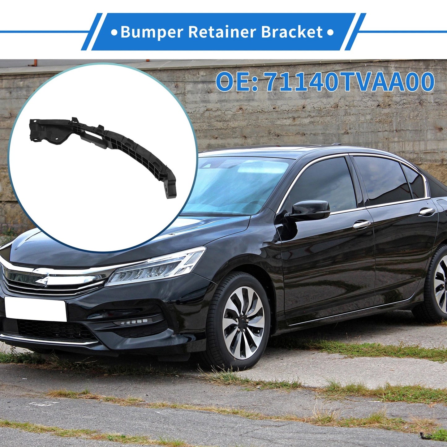 Front Right Bumper Retainer Bracket for Honda Accord (2018-2019)
