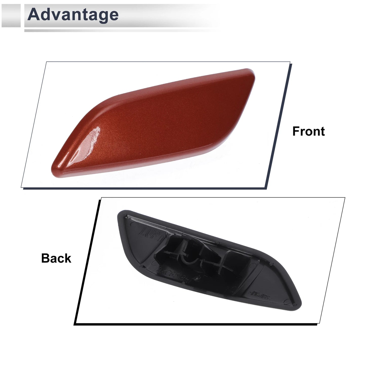 Front Left Bumper Headlight Washer Nozzle Cover for Mazda 3 (2004-2009)