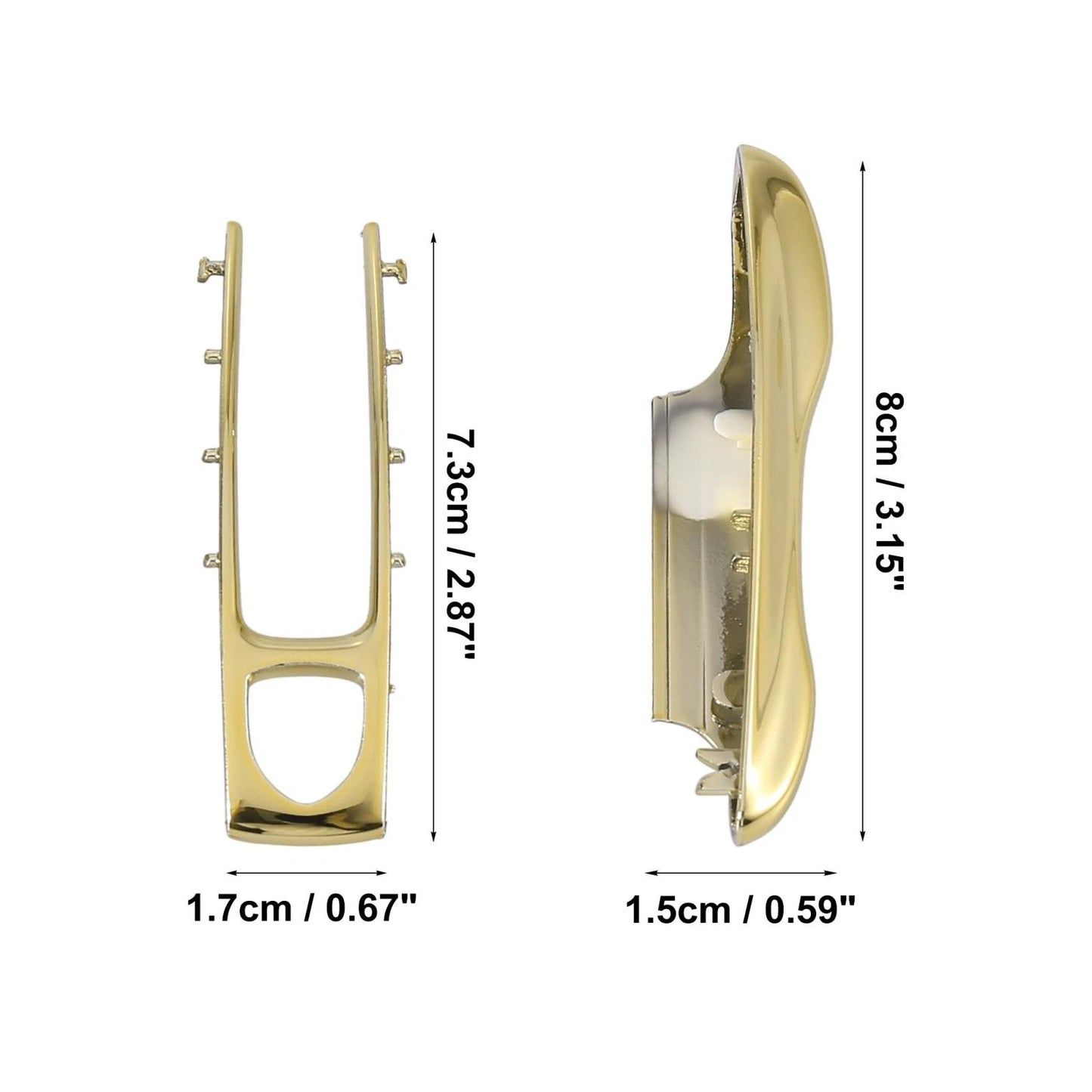 Gold Tone Painted Key Cover Fob Shell Cover for Porsche Panamera Cayenne